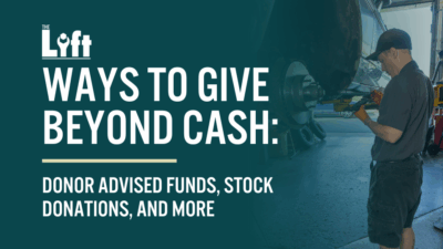 Donor Advised Funds, Stock, QCDs, and Planned Giving: Non-Cash Donations to Charities and Nonprofits 