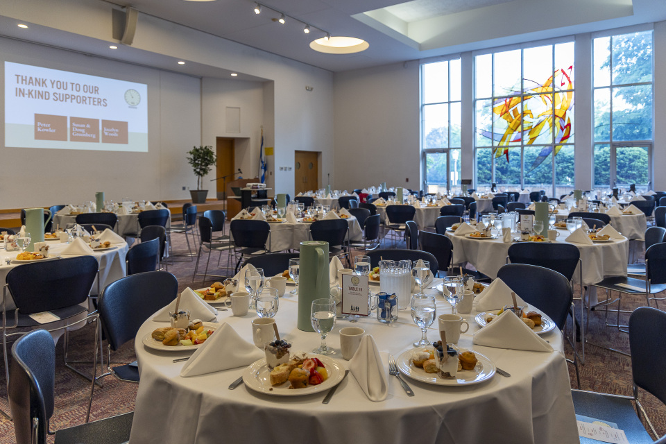 Table with breakfast